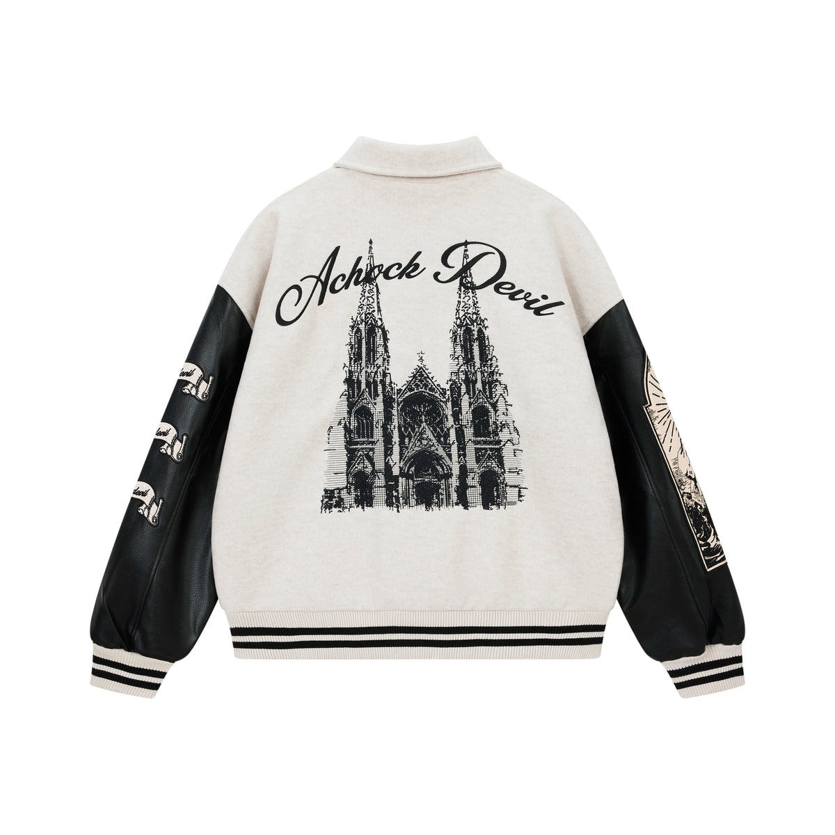 Gothic style Embroidered Baseball Jacket
