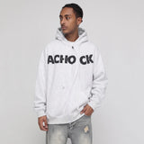 Streetwear S-Shape Zip-Up Hoodie, 3D Puff Print Graphic Hooded Sweatshirt