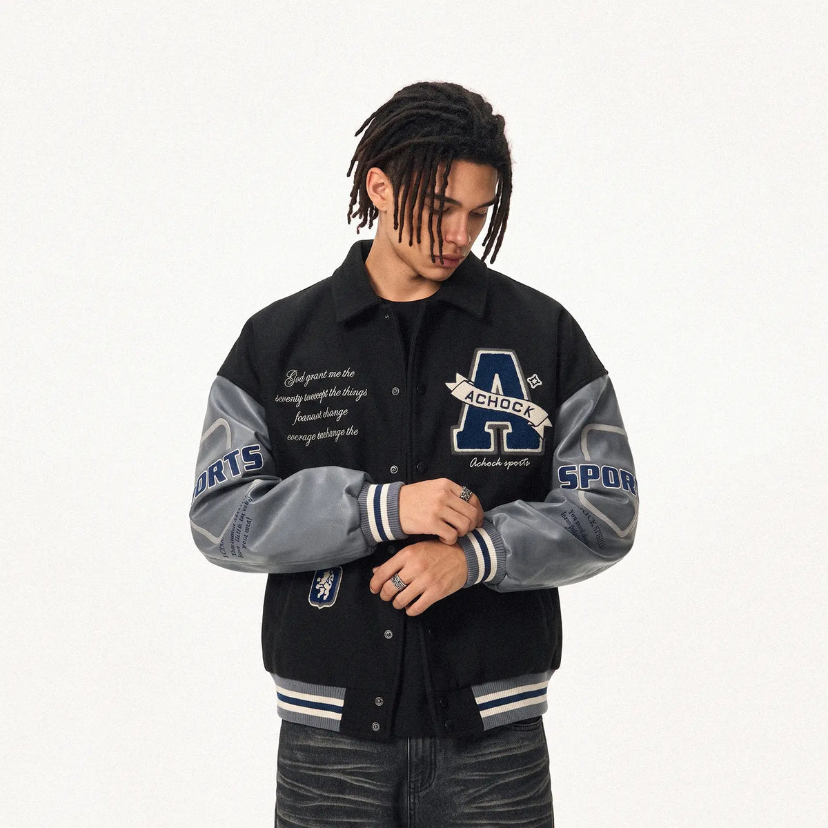 Vintage Embroidered Baseball Jacket