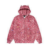 Cat Ear Leopard Print Y2K Hoodie