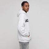 Streetwear S-Shape Zip-Up Hoodie, 3D Puff Print Graphic Hooded Sweatshirt