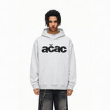 Loose-Fit Patch-Embroidered Pullover Hoodie