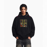 New Streetwear Hip Hop Patch Embroidered Hoodie