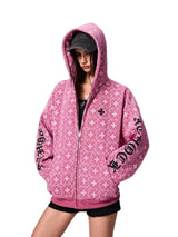Streetwear Gothic letter print hoodie