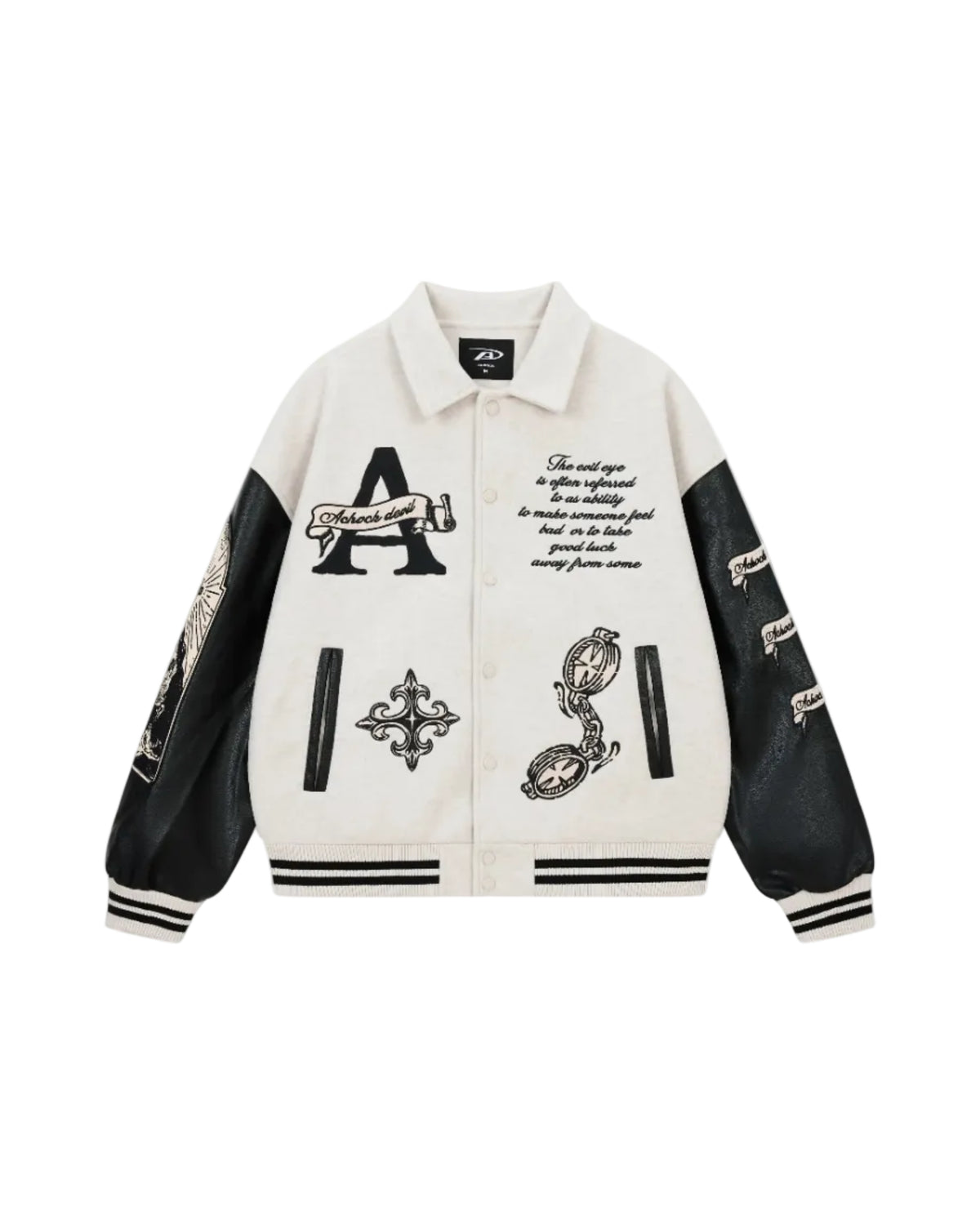 Gothic style Embroidered Baseball Jacket