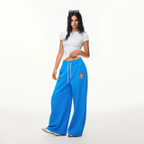 Y2K Letter Print Sweatpants Loose Fit Straight Leg Casual Pants