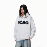 Loose-Fit Patch-Embroidered Pullover Hoodie