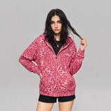Cat Ear Leopard Print Y2K Hoodie