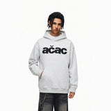 Loose-Fit Patch-Embroidered Pullover Hoodie