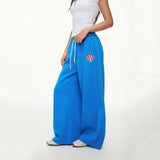 Y2K Letter Print Sweatpants Loose Fit Straight Leg Casual Pants