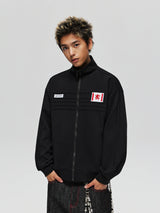 Retro Badge Streetwear Jacket
