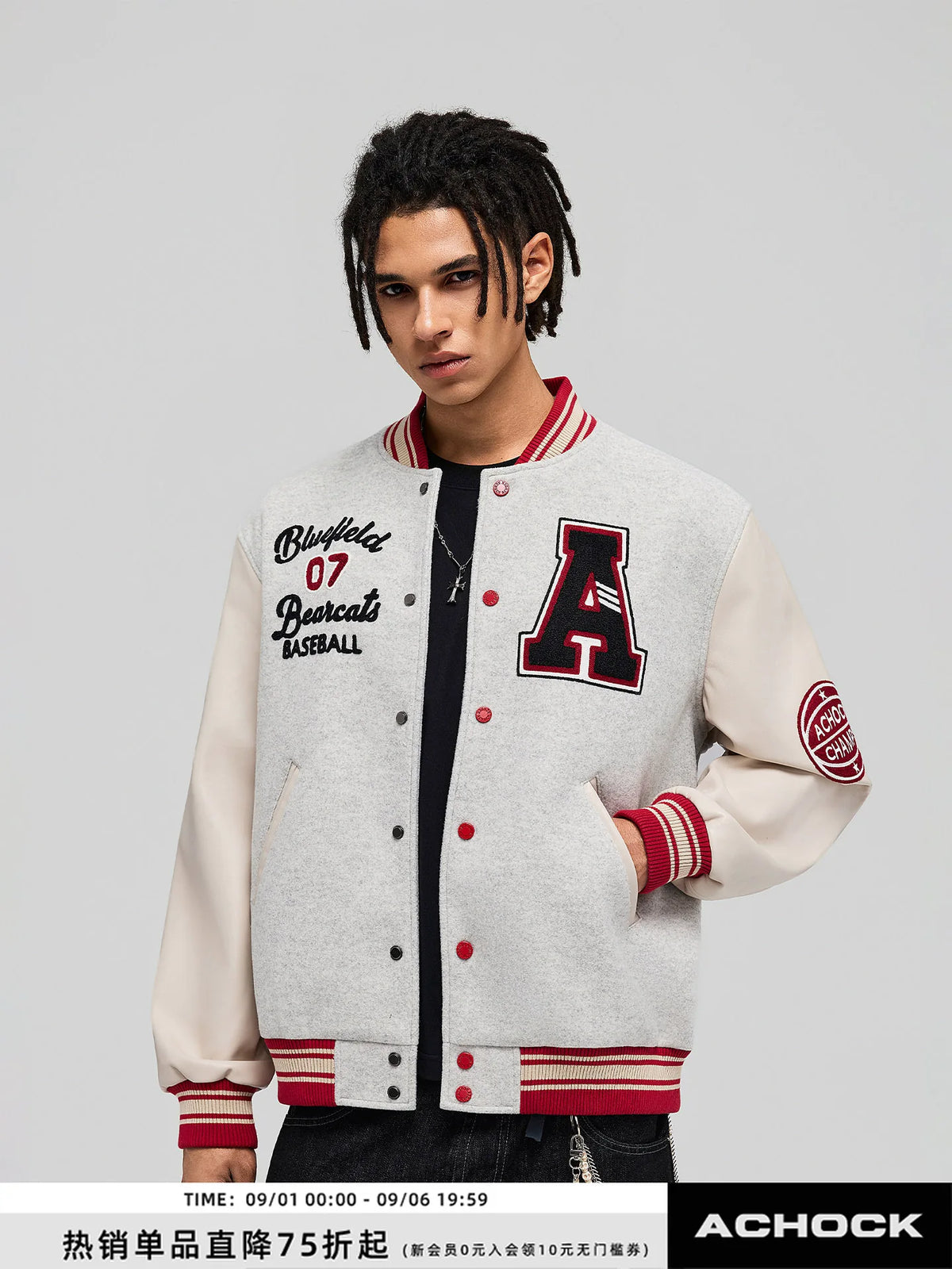 Retro Baseball Jacket Streetwear Embroidered