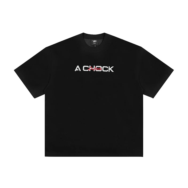 Logo embroidered T-shirt, trendy brand