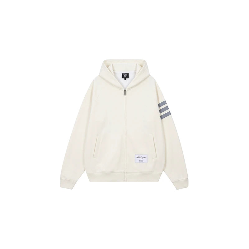Classic Striped Zip-up Hoodie