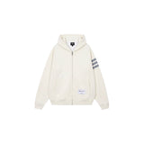 Classic Striped Zip-up Hoodie
