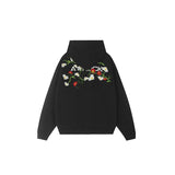 Floral Embroidered Hoodie