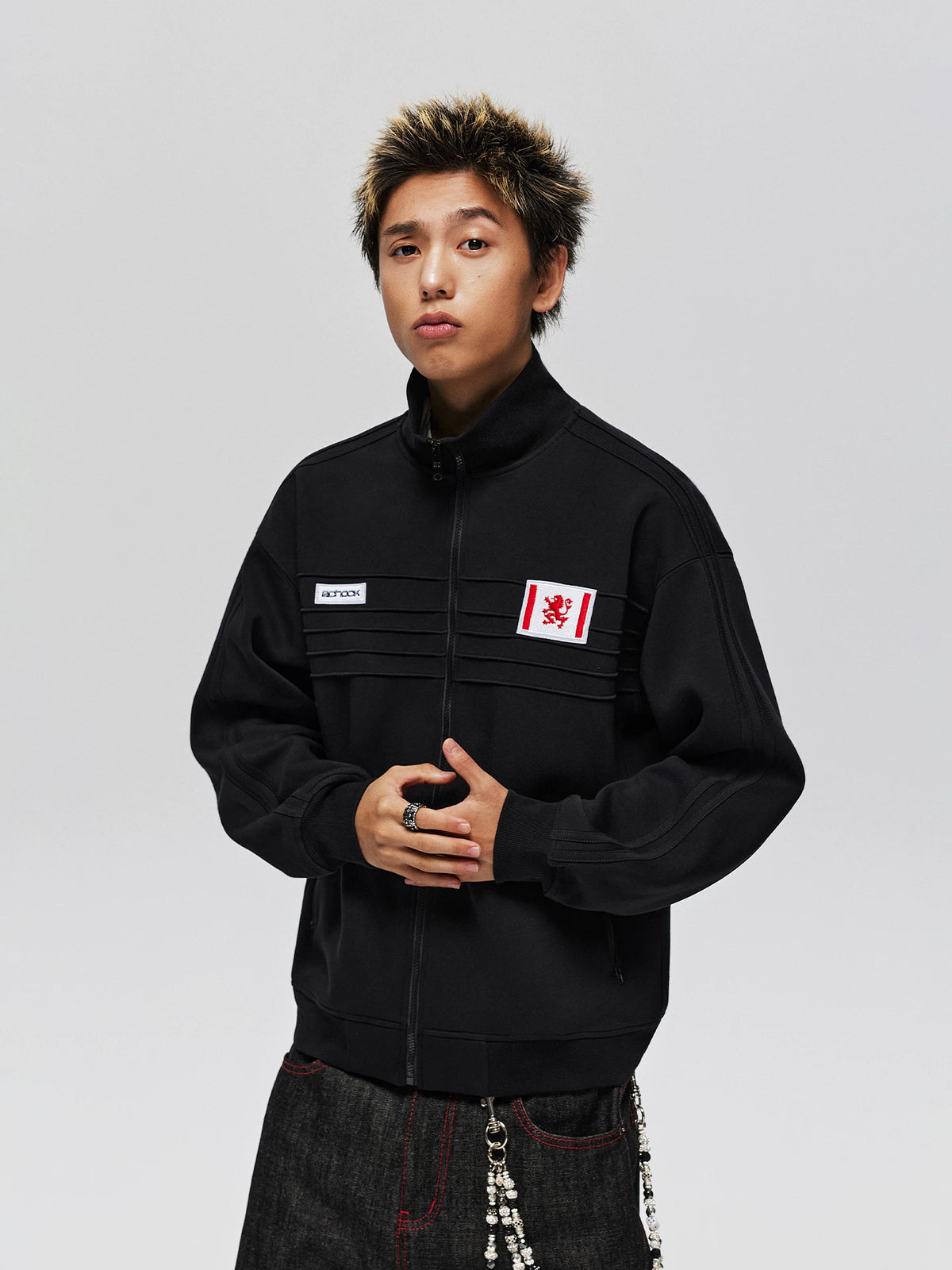 Retro Badge Streetwear Jacket