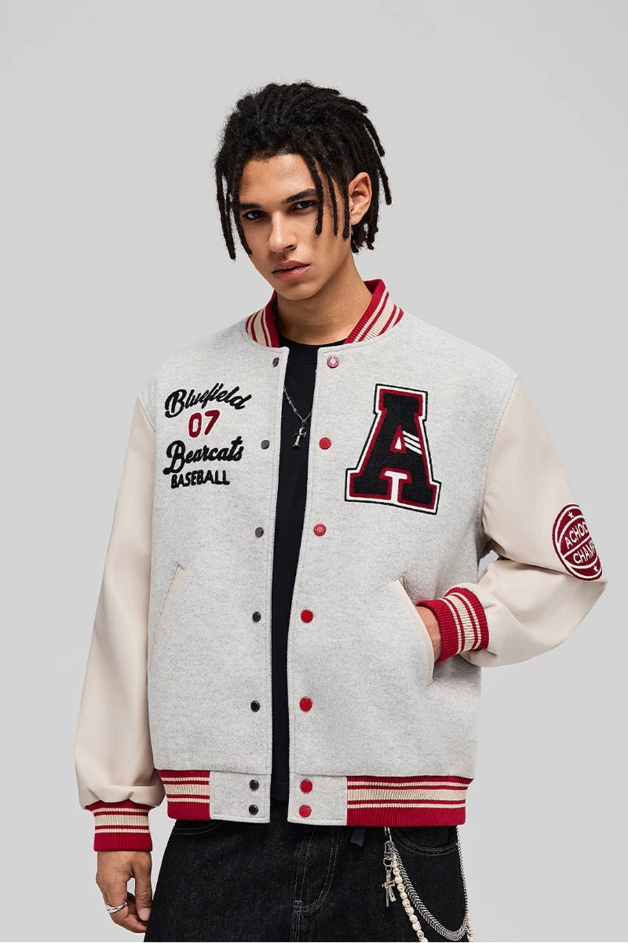 Retro Baseball Jacket Streetwear Embroidered