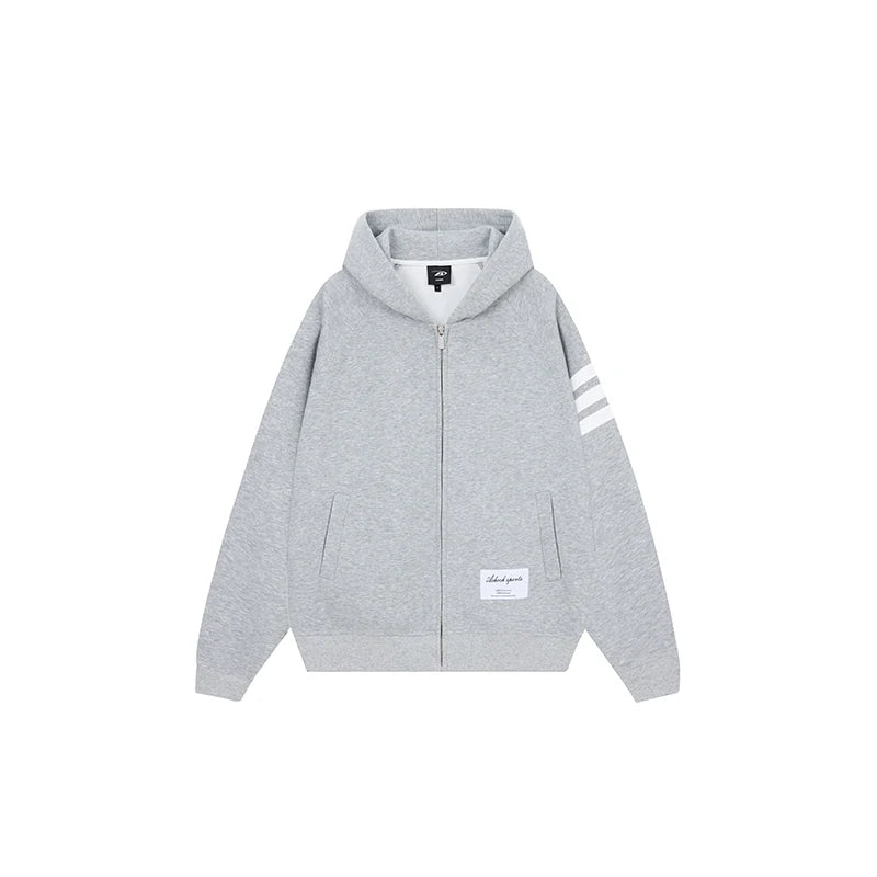 Classic Striped Zip-up Hoodie