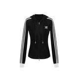 Knit Striped Hoodie