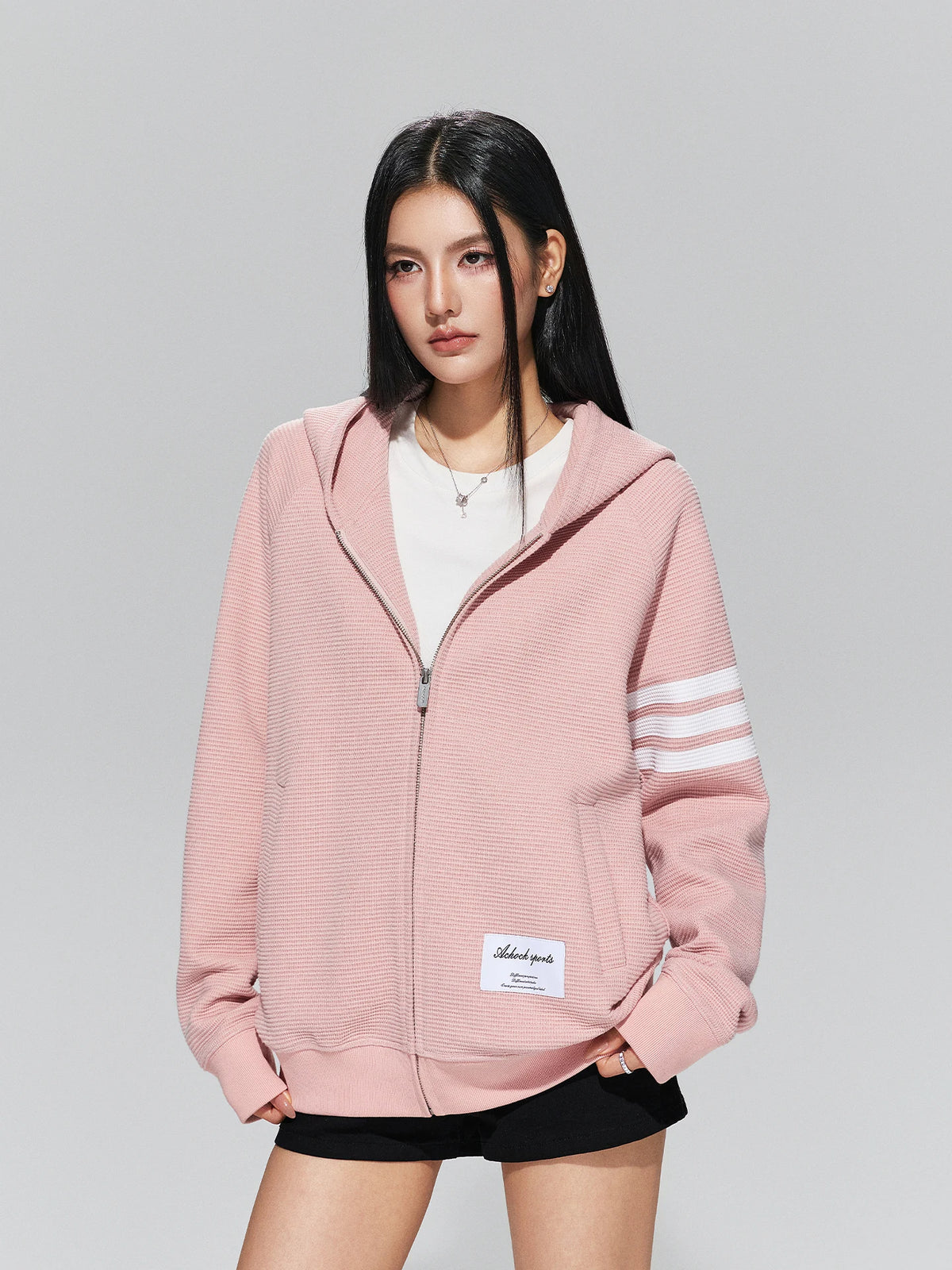 Textured Waffle Hoodie