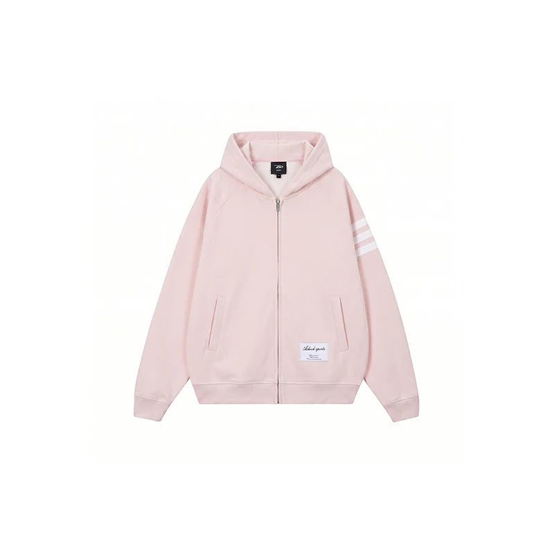 Classic Striped Zip-up Hoodie