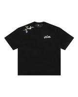 Flower Embroidered Logo Short-Sleeve T-Shirt