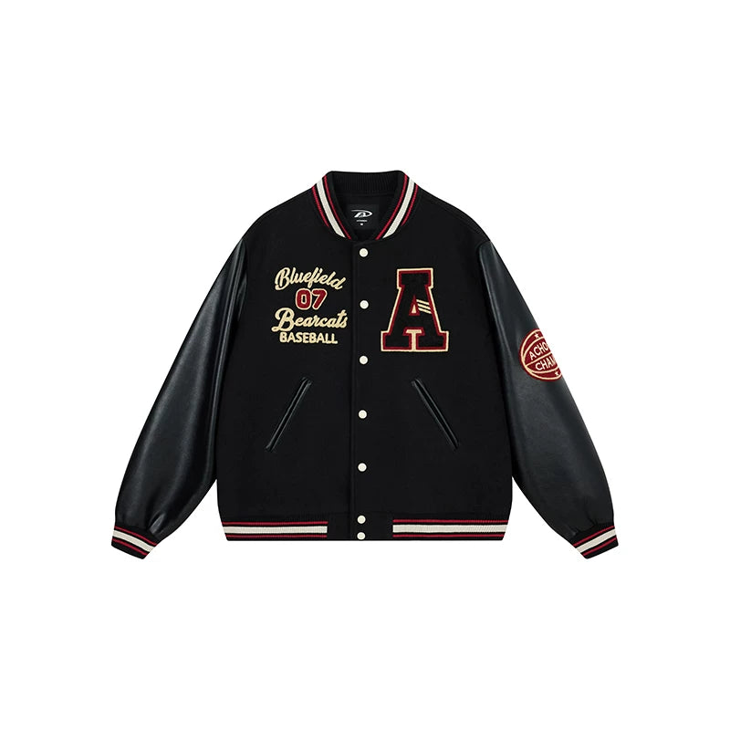 Retro Baseball Jacket Streetwear Embroidered
