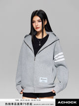 Classic Striped Zip-up Hoodie