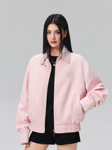 Retro Lapel Jacket with Plaid Patchwork