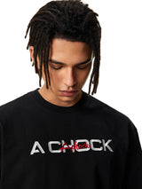 Logo embroidered T-shirt, trendy brand