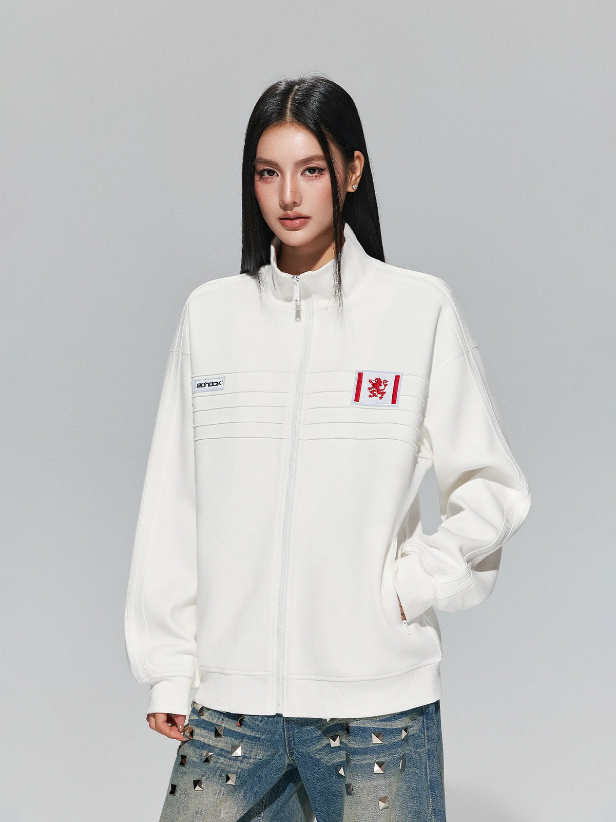 Retro Badge Streetwear Jacket