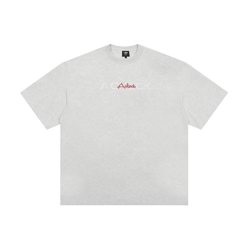 Logo embroidered T-shirt, trendy brand