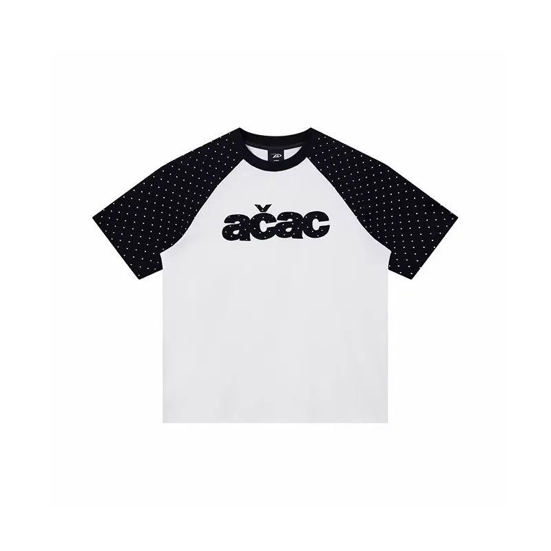 Korean-style polka-dot long-sleeve T-shirt