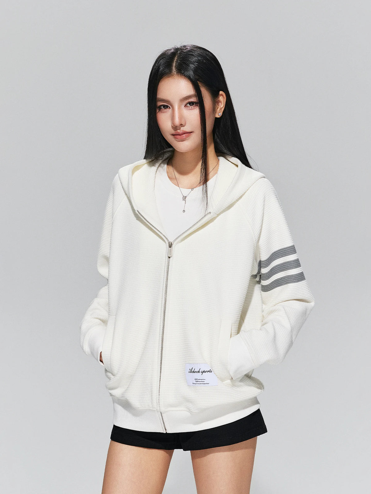 Textured Waffle Hoodie