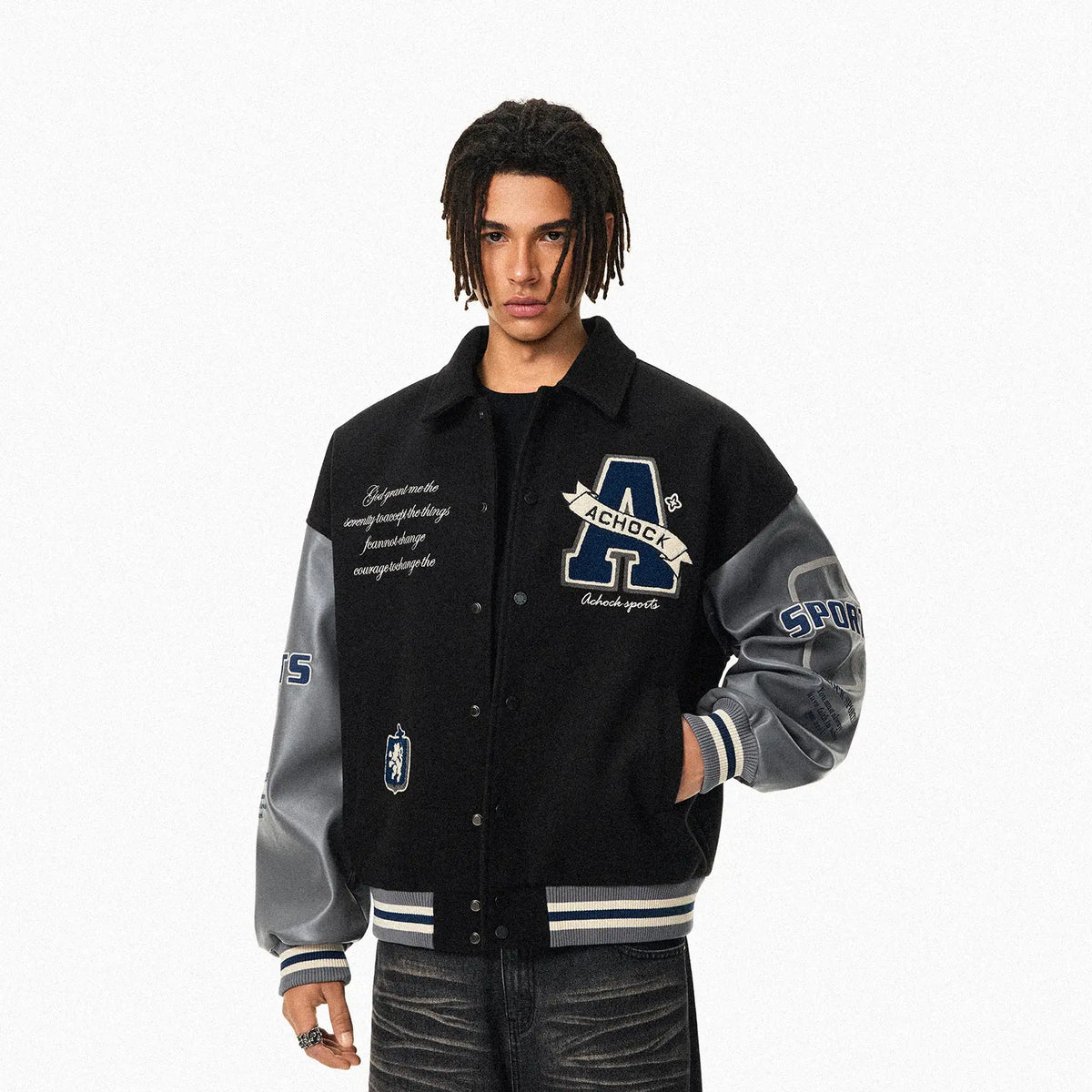 Vintage Embroidered Baseball Jacket