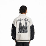 Gothic style Embroidered Baseball Jacket