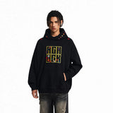 New Streetwear Hip Hop Patch Embroidered Hoodie