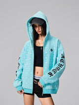 Streetwear Gothic letter print hoodie