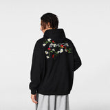 Floral Embroidered Hoodie
