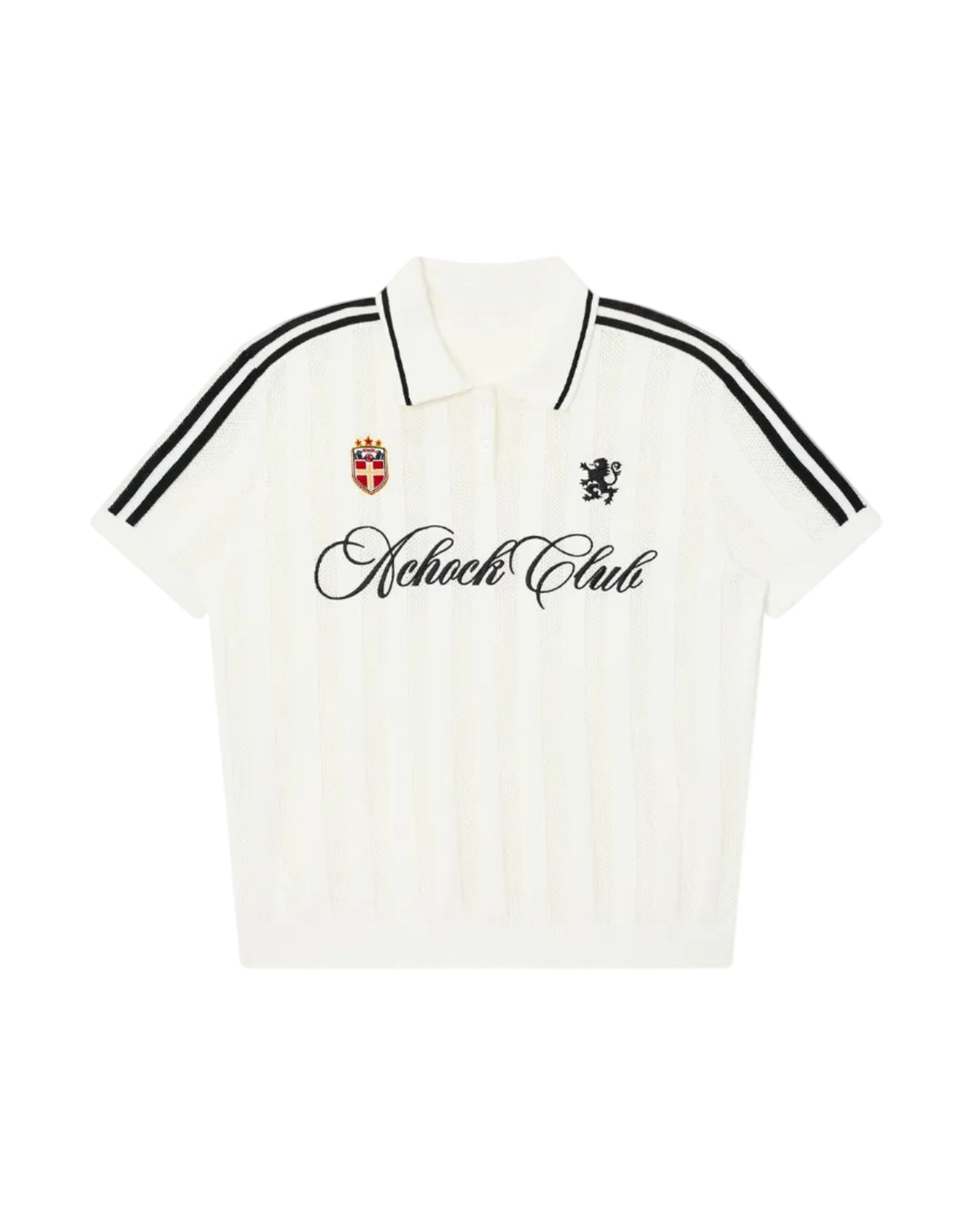 World Cup Inspired Embroidered Knit Polo Shirt