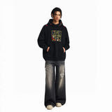 New Streetwear Hip Hop Patch Embroidered Hoodie
