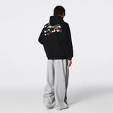 Floral Embroidered Hoodie